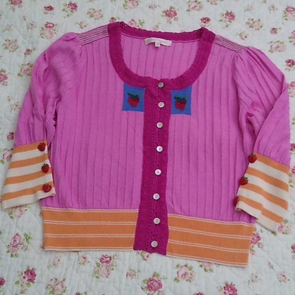 LoveShackFancy Benny Cardigan pink - Picture 10 of 16